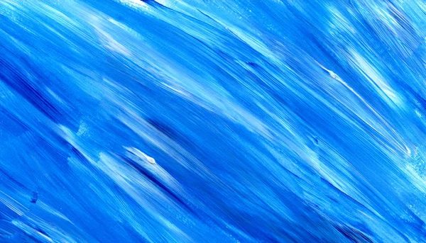 Blauw Abstract acryl patroon, achtergrond. Brush stroke textuur. — Stockfoto
