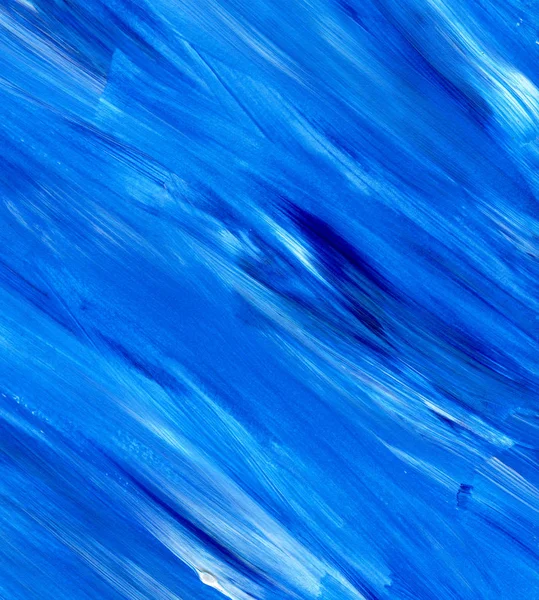 Blauw Abstract acryl patroon, achtergrond. Brush stroke textuur. — Stockfoto