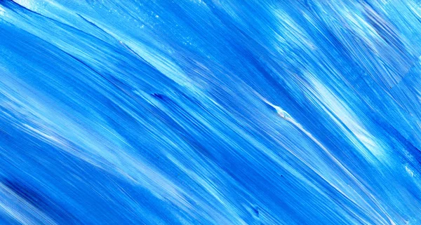 Blauw Abstract acryl patroon, achtergrond. Brush stroke textuur. — Stockfoto