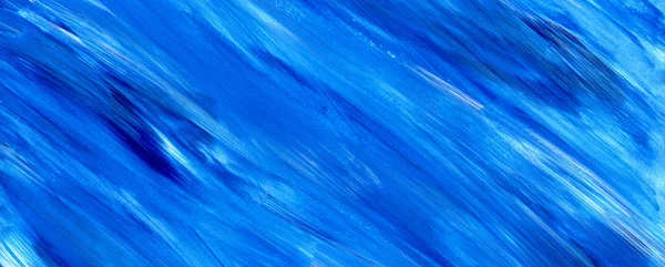 Blauw Abstract acryl patroon, achtergrond. Brush stroke textuur. — Stockfoto