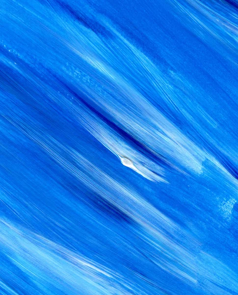 Blauw Abstract acryl patroon, achtergrond. Brush stroke textuur. — Stockfoto