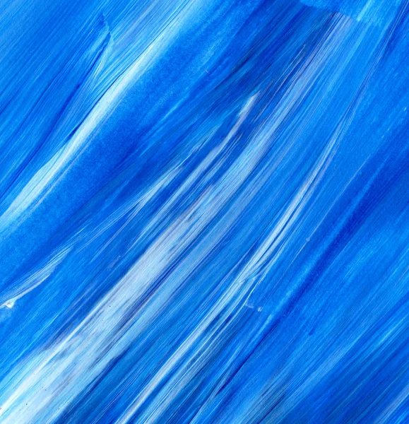 Blue Abstract acrylic texture, background. Brush stroke texture.