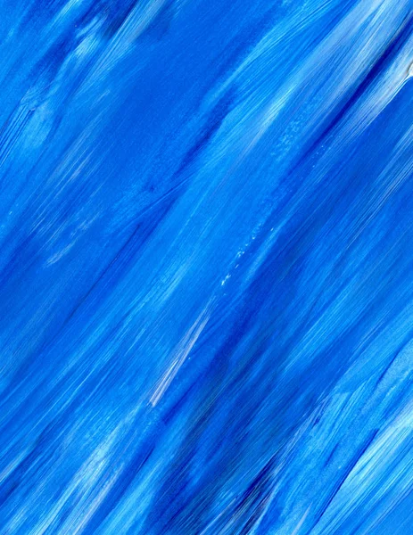 Blue Abstract acrylic texture, background. Brush stroke texture.