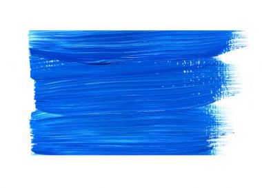 Soyut akrilik doku arka plan. Mavi fırça kontur dokusu