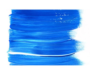 Soyut akrilik doku arka plan. Mavi fırça kontur dokusu