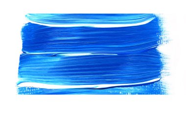 Soyut akrilik doku arka plan. Mavi fırça kontur dokusu