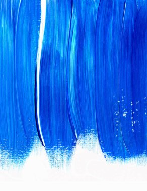 Beyaz arka plan üzerinde doku izole akrilik fırça darbesi. Grunge kağıt. 