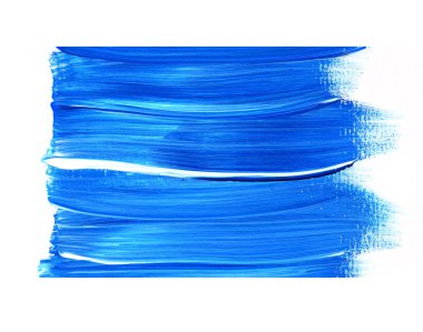 Soyut akrilik doku arka plan. Mavi fırça kontur dokusu