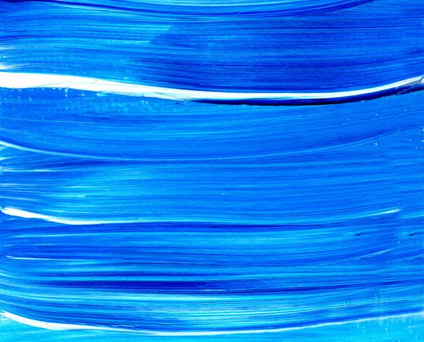 Astratto sfondo texture acrilica. Struttura pennellata blu — Foto Stock