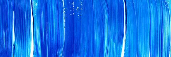 Abstrakte Acryl Textur Hintergrund. blaue Pinselstrich-Textur — Stockfoto