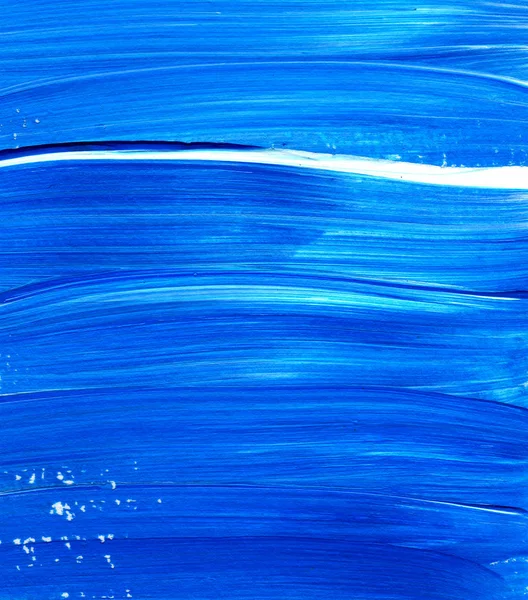 Abstrato fundo textura acrílica. Textura de pincel azul — Fotografia de Stock