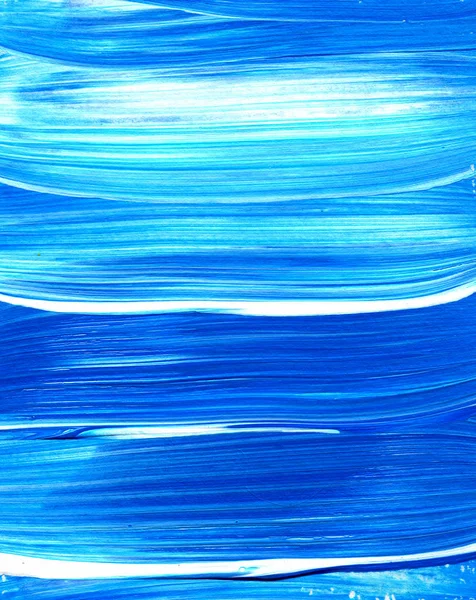 Abstrakta akryl textur bakgrund. Blå brush stroke textur — Stockfoto
