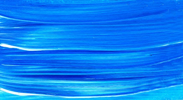 Astratto sfondo texture acrilica. Struttura pennellata blu — Foto Stock