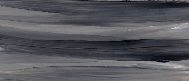 Yaratıcı gri ve soyut el boyalı siyah arka plan, duvar kağıdı, doku. Tasarım öğeleri için. Akrilik boya fırça darbeleri ile. 