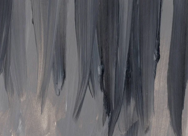 Gris creativo y negro abstracto pintado a mano fondo, fondo de pantalla, textura. Para elementos de diseño. Pintura acrílica con pinceladas . — Foto de Stock