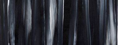 Siyah ve beyaz soyut el tuval arka plan, doku boyalı. dokulu zemin