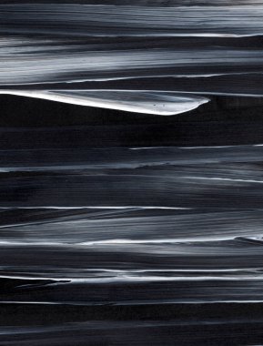 Siyah ve beyaz soyut el tuval arka plan, doku boyalı. dokulu zemin