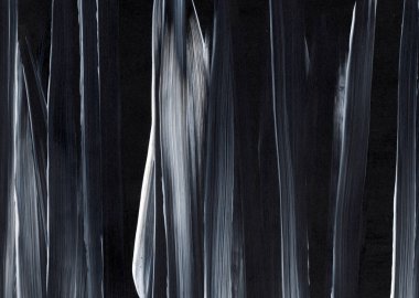 Siyah ve beyaz soyut el tuval arka plan, doku boyalı. dokulu zemin