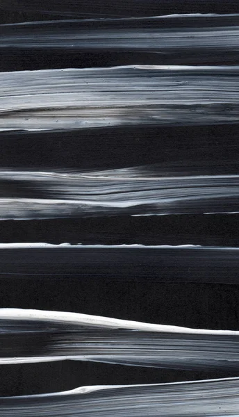 Fekete-fehér absztrakt kézzel festett vászon háttér textúra. mintázott háttér — Stock Fotó