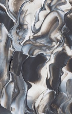 El yapımı akrilik arka plan boyama gri ve beyaz. Zemin, doku