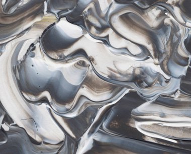 El yapımı akrilik arka plan boyama gri ve beyaz. Zemin, doku