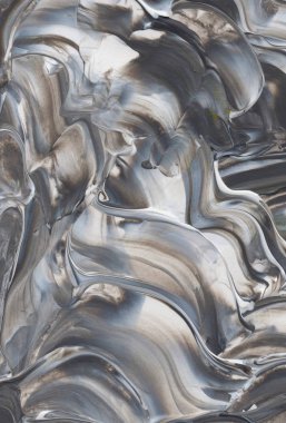 El yapımı akrilik arka plan boyama gri ve beyaz. Zemin, doku