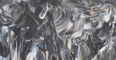 El yapımı akrilik arka plan boyama gri ve beyaz. Zemin, doku