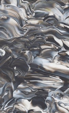 El yapımı akrilik arka plan boyama gri ve beyaz. Zemin, doku