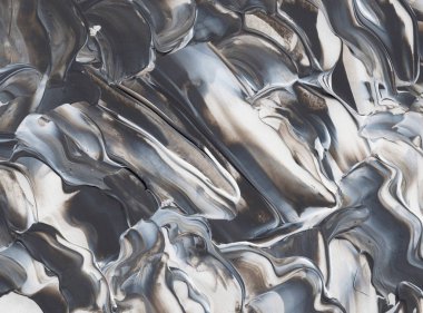 El yapımı akrilik arka plan boyama gri ve beyaz. Zemin, doku