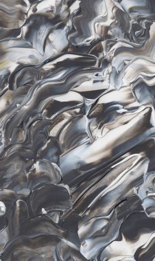 El yapımı akrilik arka plan boyama gri ve beyaz. Zemin, doku