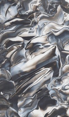 El yapımı akrilik arka plan boyama gri ve beyaz. Zemin, doku