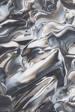 El yapımı akrilik arka plan boyama gri ve beyaz. Zemin, doku