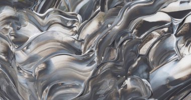 El yapımı akrilik arka plan boyama gri ve beyaz. Zemin, doku