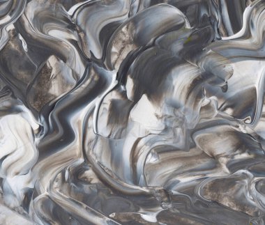 El yapımı akrilik arka plan boyama gri ve beyaz. Zemin, doku