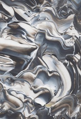 El yapımı akrilik arka plan boyama gri ve beyaz. Zemin, doku