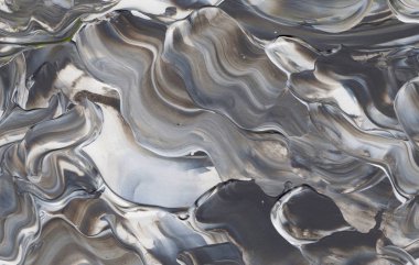 El yapımı akrilik arka plan boyama gri ve beyaz. Zemin, doku