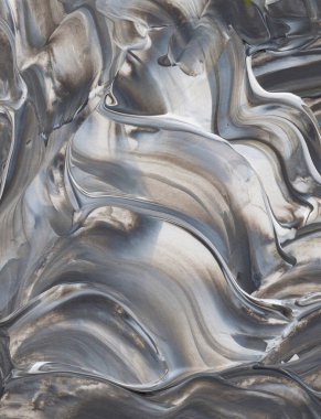 El yapımı akrilik arka plan boyama gri ve beyaz. Zemin, doku