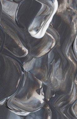 El yapımı akrilik arka plan boyama gri ve beyaz. Zemin, doku