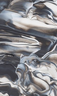 El yapımı akrilik arka plan boyama gri ve beyaz. Zemin, doku