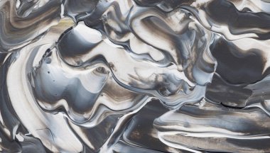 El yapımı akrilik arka plan boyama gri ve beyaz. Zemin, doku