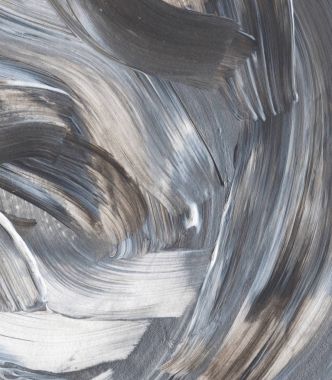 Tual üzerine yağlıboya, arka plan gri soyut akrilik boya doku.