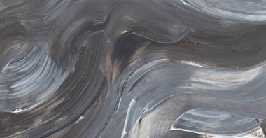 Tual üzerine yağlıboya, arka plan gri soyut akrilik boya doku.