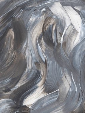 Tual üzerine yağlıboya, arka plan gri soyut akrilik boya doku.