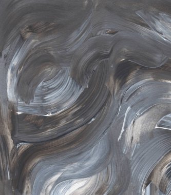 Tual üzerine yağlıboya, arka plan gri soyut akrilik boya doku.