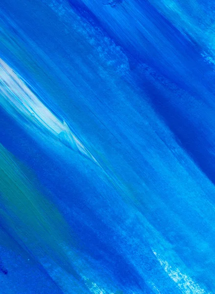 Kék Absztrakt Kézzel Festett Vászon Háttér Textúra Színes Texturált Hátteret — Stock Fotó
