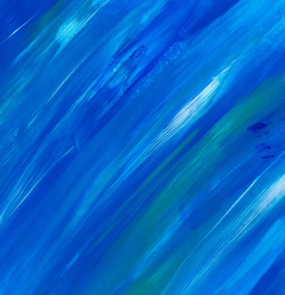 Azul Abstrato Pintado Mão Tela Fundo Textura Cenário Texturizado Colorido — Fotografia de Stock