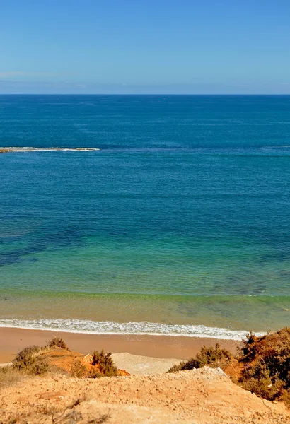 Port Willunga Adelaide Südaustralien Sonniger Küstenblick Auf Das Blaue Meer — Stockfoto