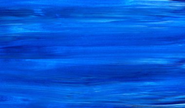 Yaratıcı mavi soyut el boyası arka plan, duvar kağıdı, doku, fırça darbeleri. Modern sanat. Çağdaş sanat.