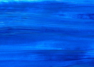 Yaratıcı mavi soyut el boyası arka plan, duvar kağıdı, doku, fırça darbeleri. Modern sanat. Çağdaş sanat.
