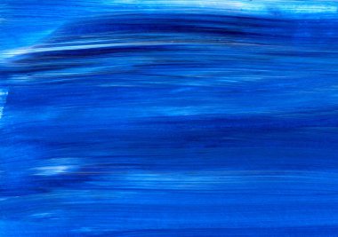 Yaratıcı mavi soyut el boyası arka plan, duvar kağıdı, doku, fırça darbeleri. Modern sanat. Çağdaş sanat.